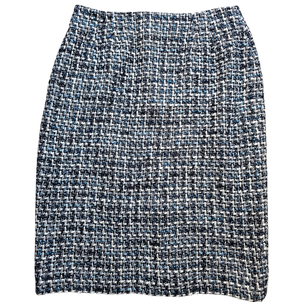 Larry Levine Suit Skirt Wool Blend Tweed Size 12